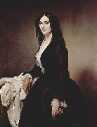 Francesco Hayez Portrat der Matilde Juva-Branca oil painting on canvas